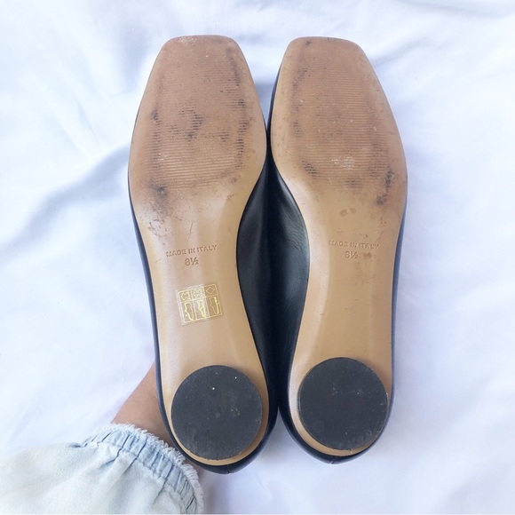 EVERLANE | THE 90s ITALIAN LEATHER SQUARE TOE FLATS LOAFERS SIZE 8.5 - Picture 10 of 10